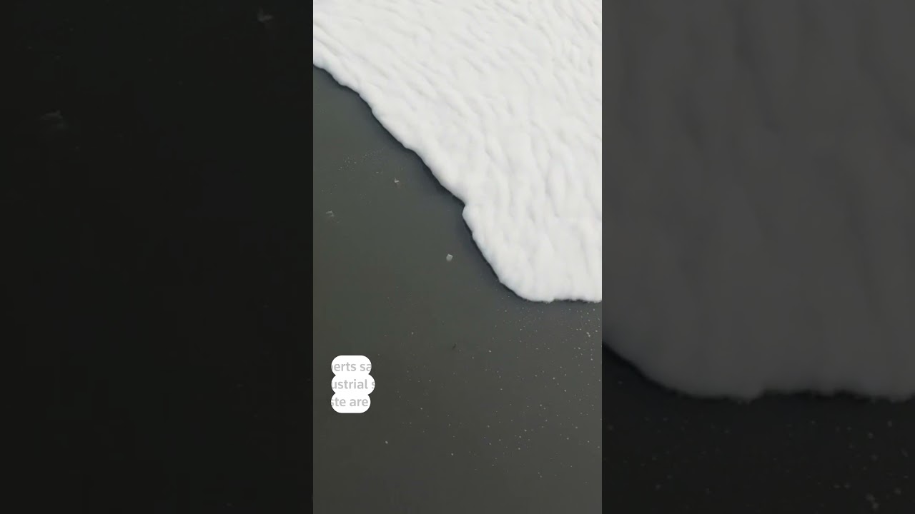 Drone shows toxic foam floating in India&rsquo;s sacred Yamuna River