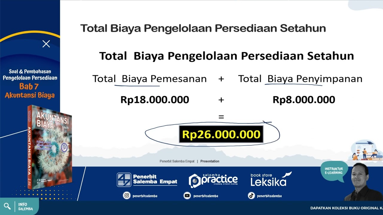 Soal & Pembahasan : Pengelolaan Persediaan (Bab 7 Akuntansi Biaya)