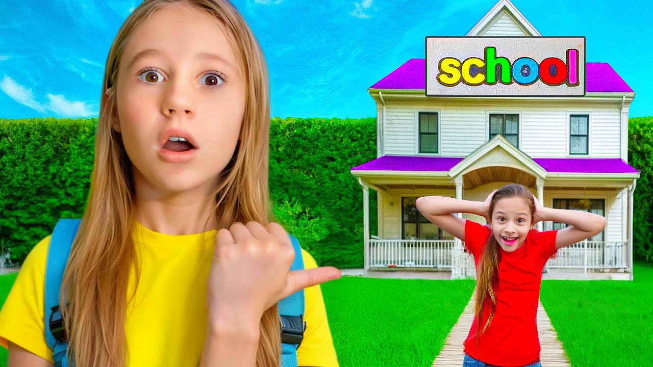 Nastya helped her friend on her first day at school