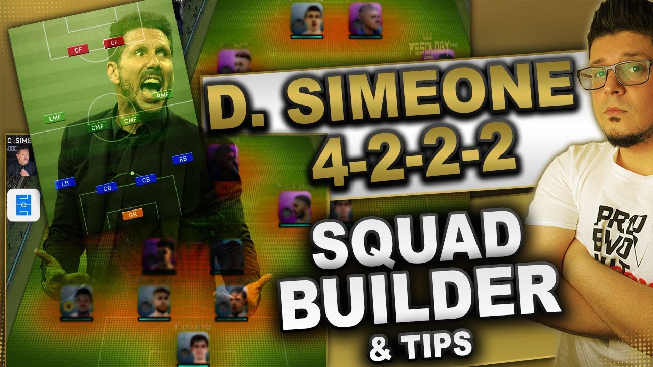 PES 2019 myClub  Squad Builder | D. SIMEONE 4-2-2-2.