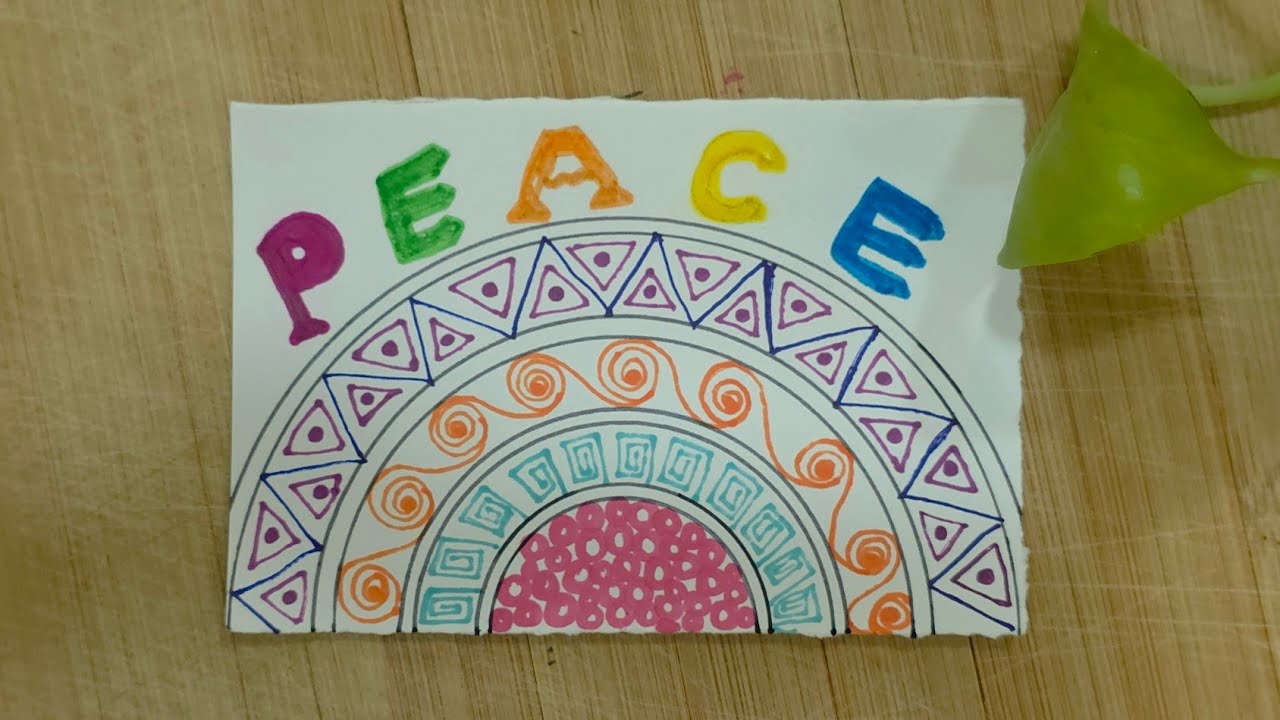 How to Draw Easy Patterned Letters | Creative Mandala Art for Beginners | 