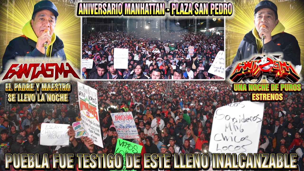 SONIDO FANTASMA IMPRECIONO Y ESTO FUE LO QUE PASO😮🤫 EN EL ANIV. SONIDO MANHATTAN😮👻💥 PLAZA SAN PEDRO😮