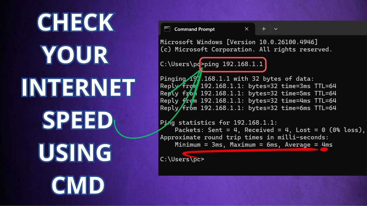 How to Check Internet Speed using CMD in windows 11