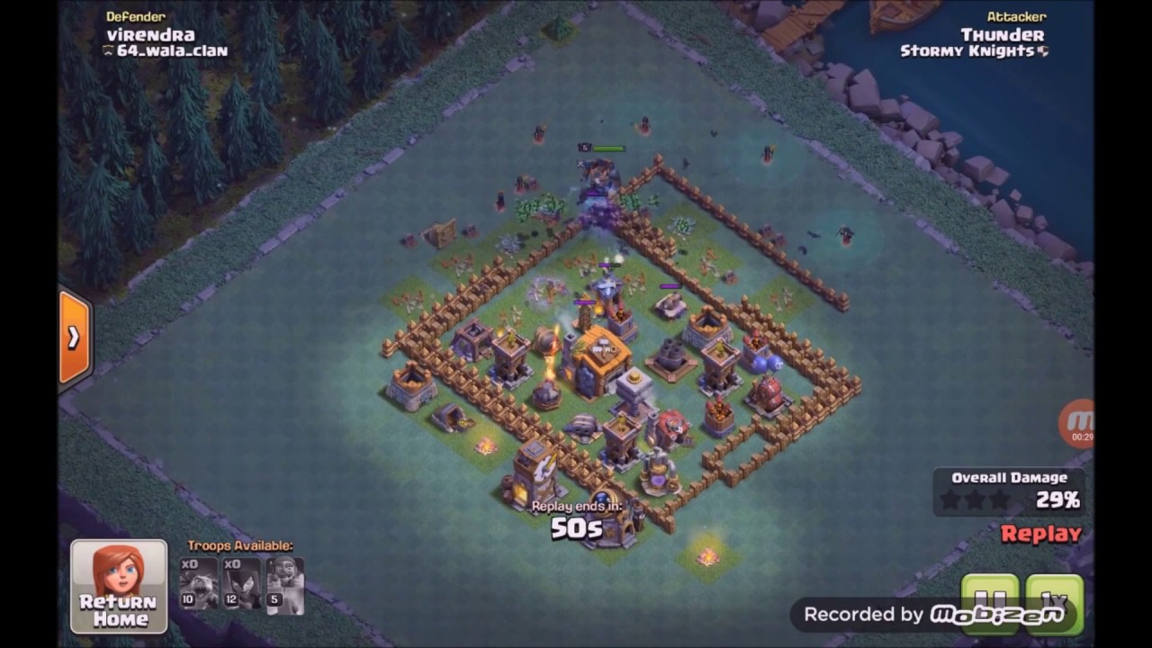 Builder Hall Mitch Attacks with Lower Level Troops