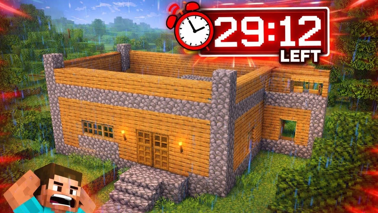 I Ran Out Of Time Finishing This House In Minecraft Trial... || Proximaze ||