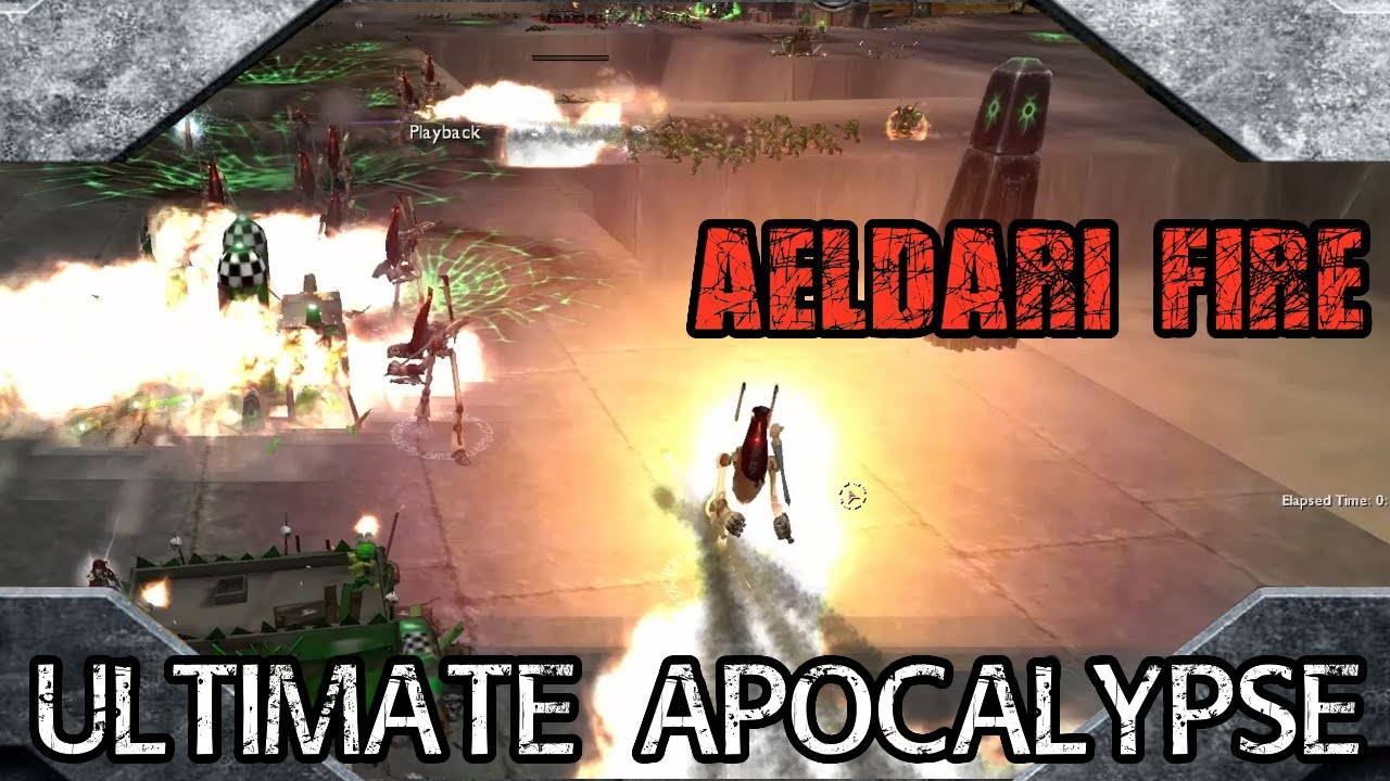 Warhammer 40,000: Dawn of War Ultimate Apocalypse 4 на 4 Орки, Некроны, Хаос против SM, Эльдар, D...