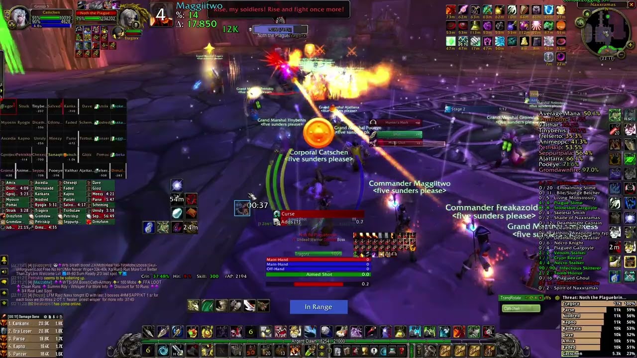 WoW Classic Anniversary Naxx FSP WR 41:38 Hunter POV