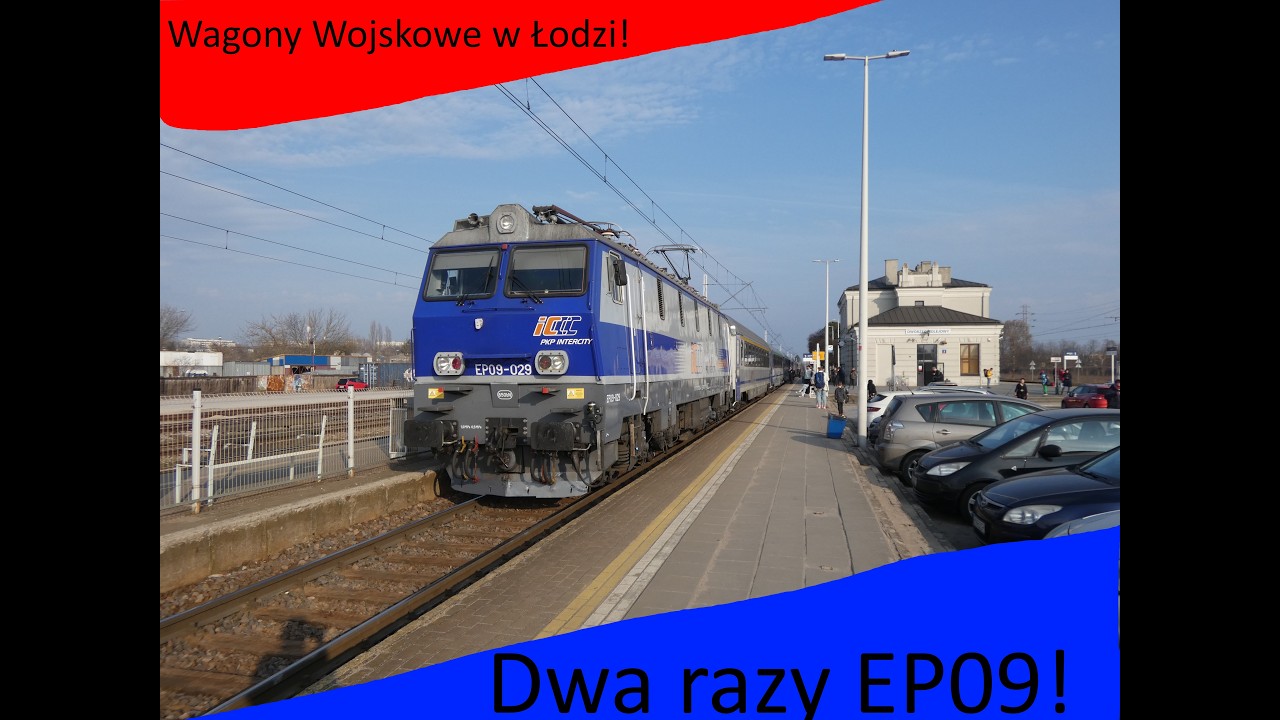 Podsył wagonów wojskowych w Łodzi!  Pociągi w stacji Łódź Chojny dnia 15.03.2026