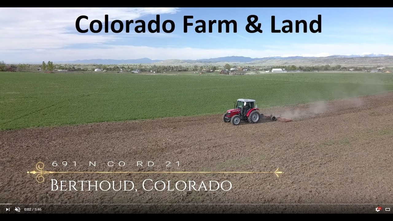 Land +Farm & Water Shares for Sale in Berthoud, Colorado