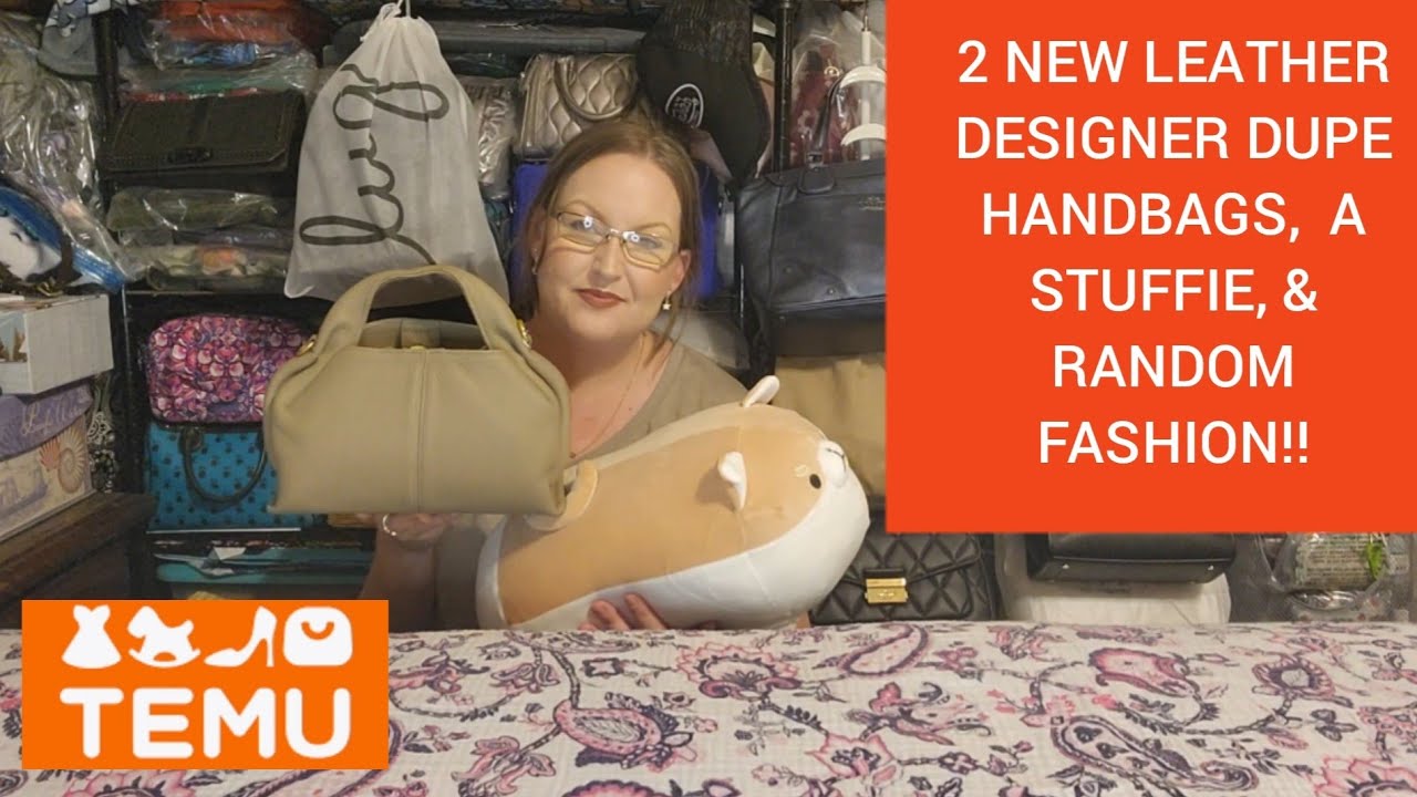 NEW Temu! Random Fashion, Stuffies, & 2 NEW Leather Designer Dupe Bags!!!