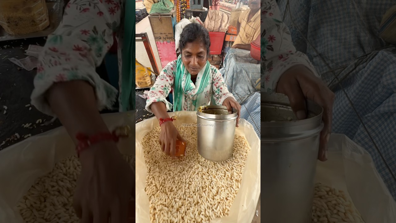 Friendly Aunty Sells Mixed Indian Snacks