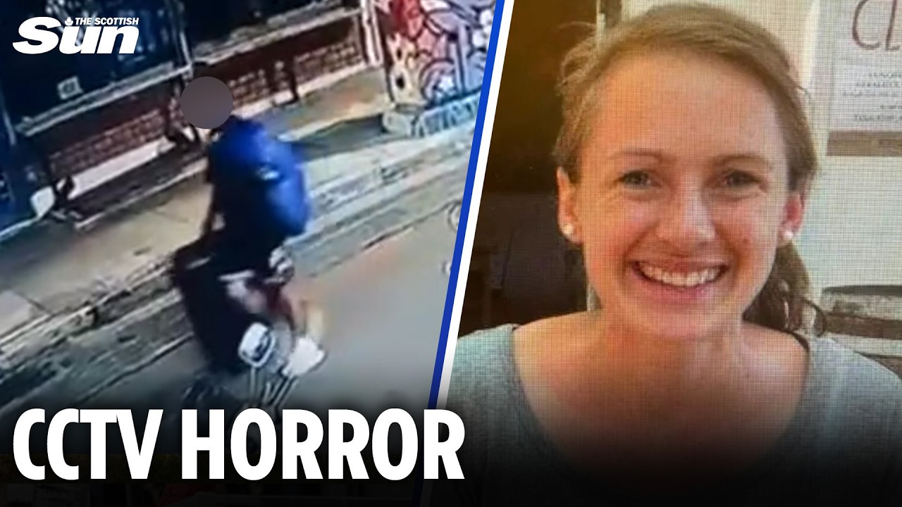 Chilling Greece CCTV shows moment &lsquo;Afghan wheels suitcase with body of Scots woman he killed inside&rsquo;