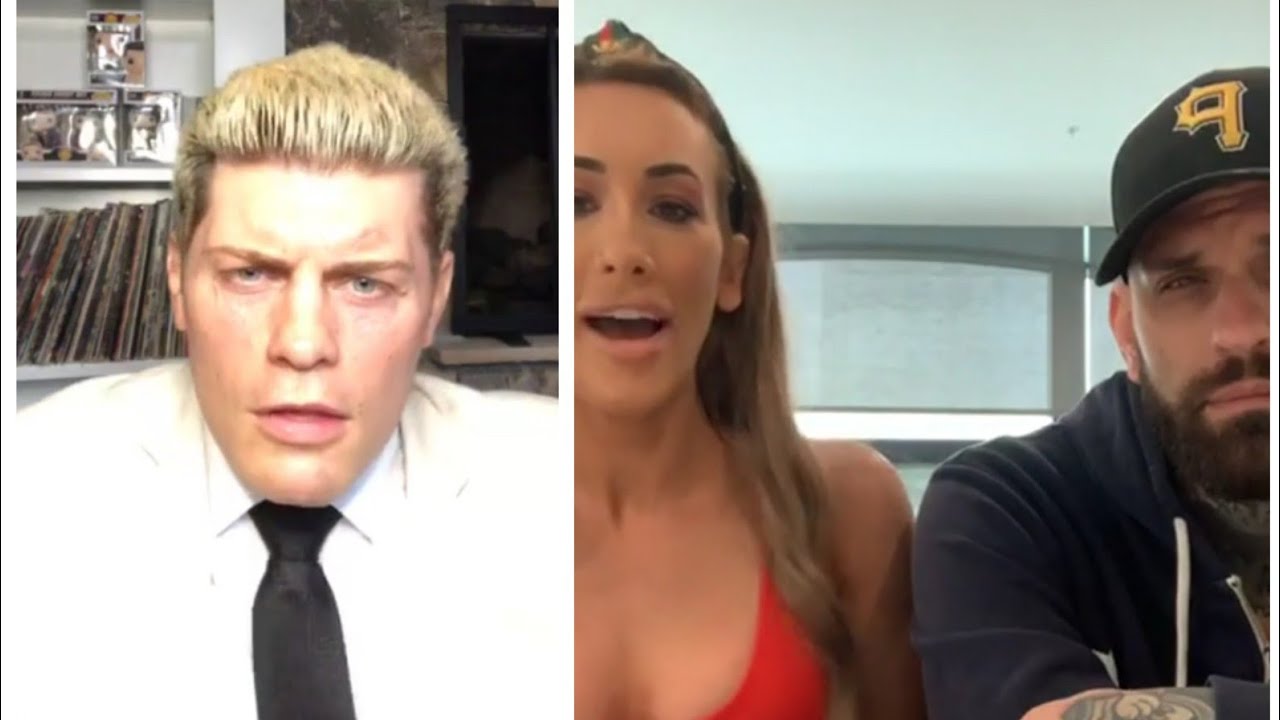 WWE Cody Rhodes Live Stream on Instagram and Carmella With Corey Graves Live Stream on IG
