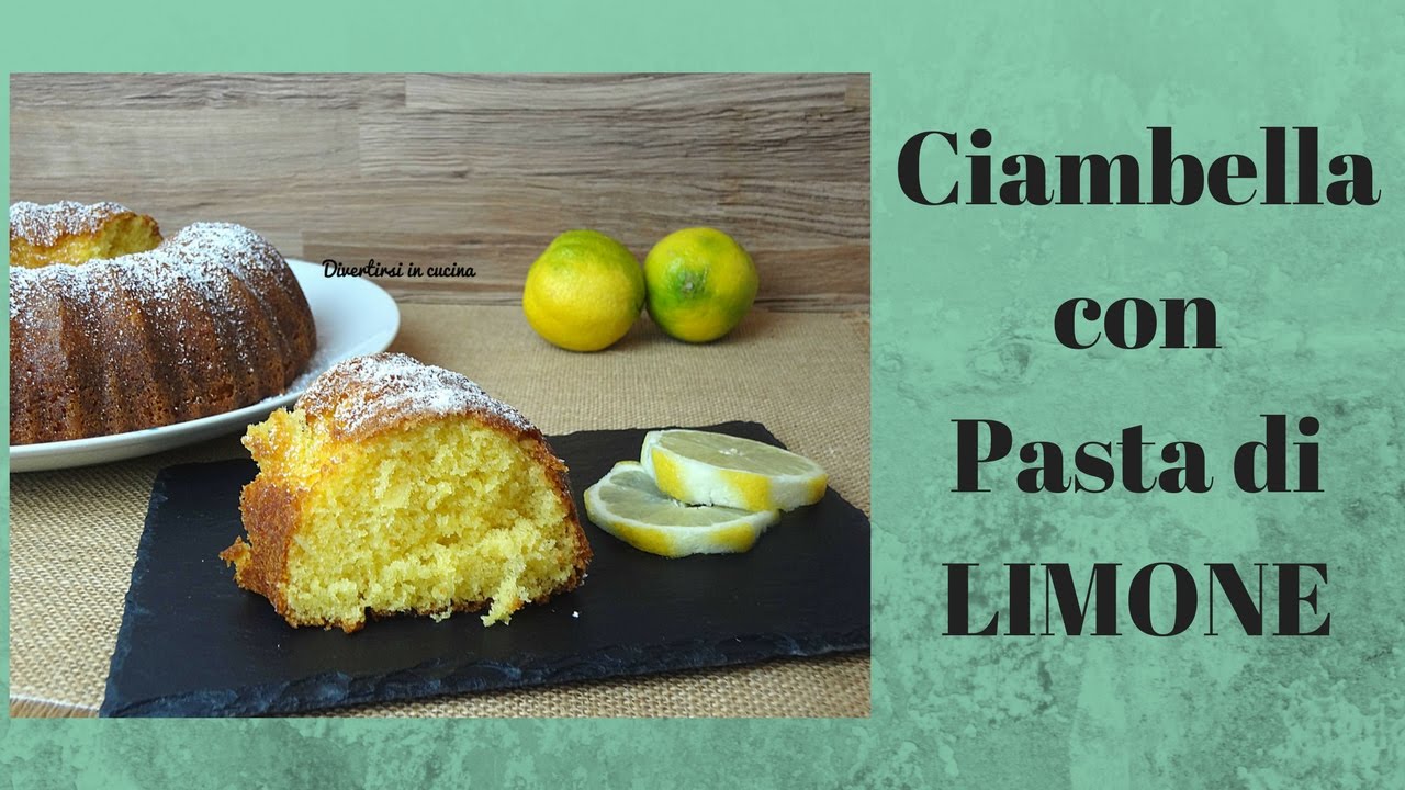 Ciambella con pasta di limone | Divertirsi in cucina
