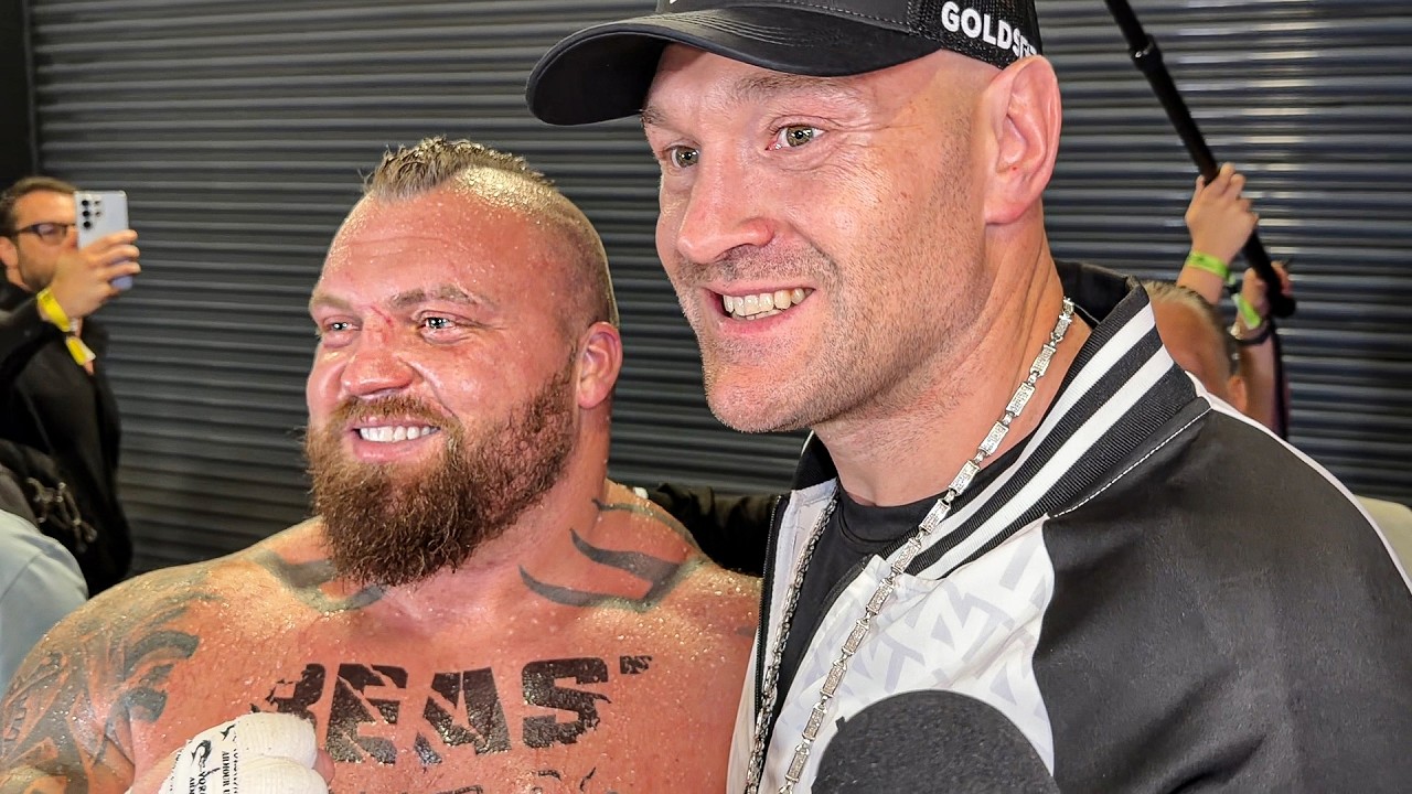 Tyson Fury THANKS Eddie Hall after BATTLE w/ Brother Tommy Fury