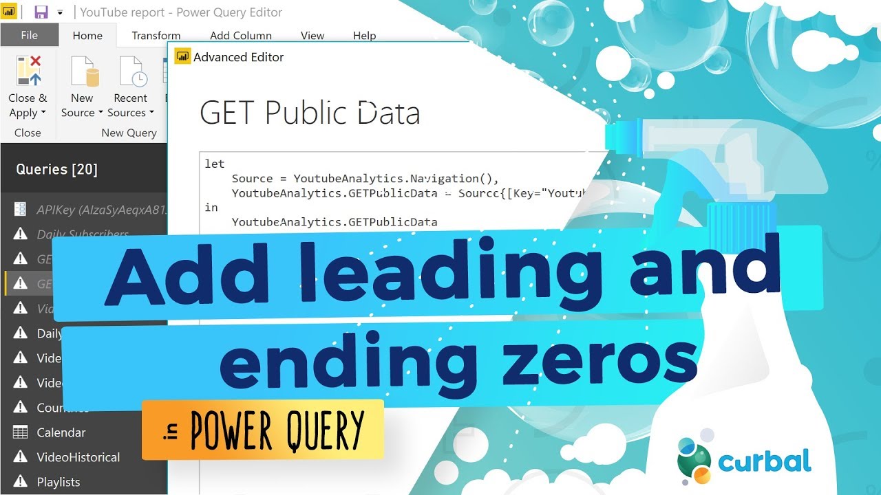 Add Leading and ending zeros with Power Query #2: (M)agic (M)ondays