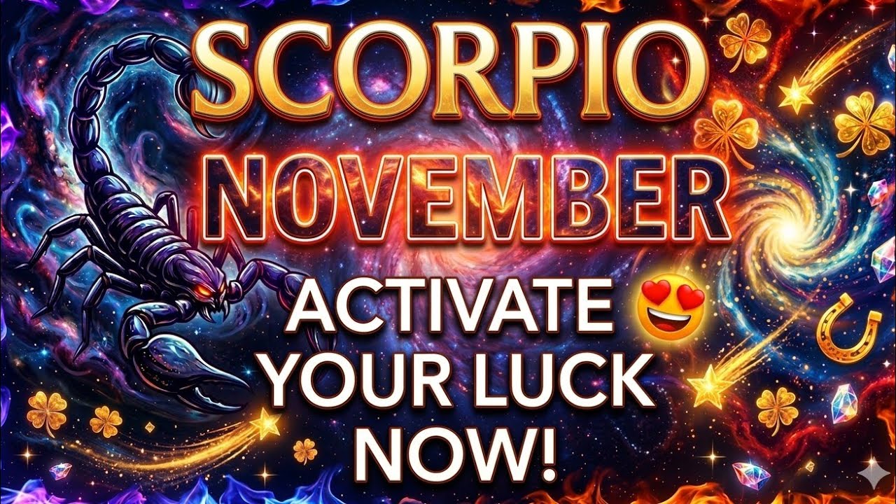 NOVEMBER SCORPIO♏Activate Your luck🍀