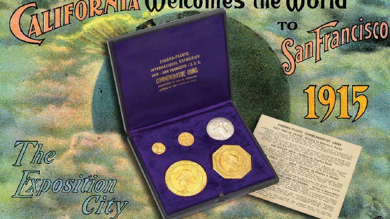 Learn the History of the FINEST 1915 Panama Pacific Set of Coins Graded by CAC Ever.