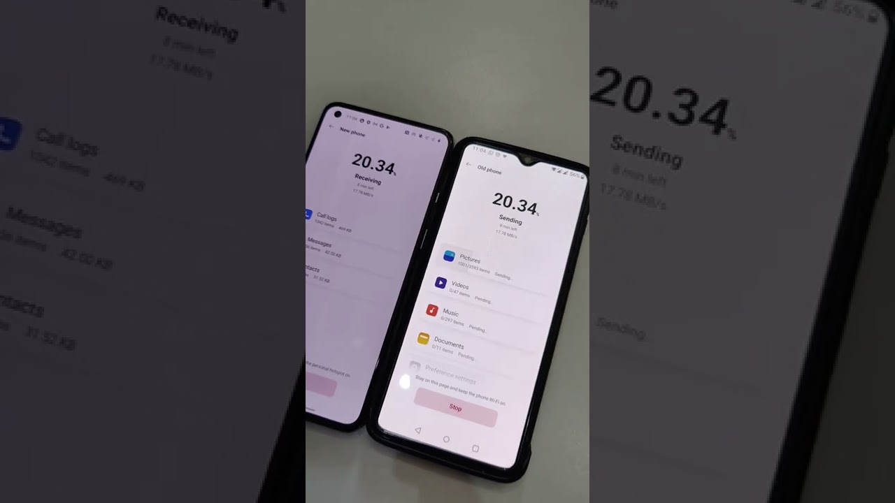40GB data transferred in 10 minutes via OnePlus Switch App. Phone backup transfer app for OnePlus