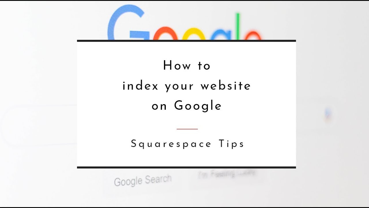 How to index your website on google