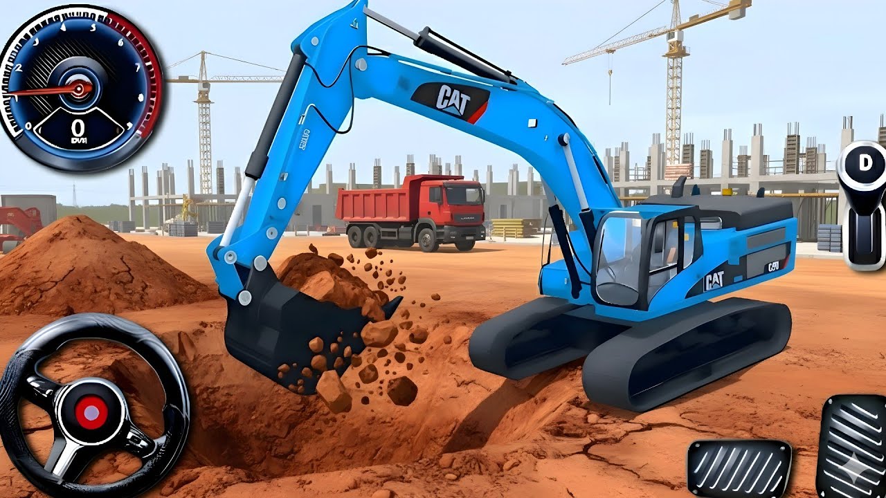 City Construction JCB Excavator 3D - Heavy Crane Driving Simulator - Android Gameplay Part- 2