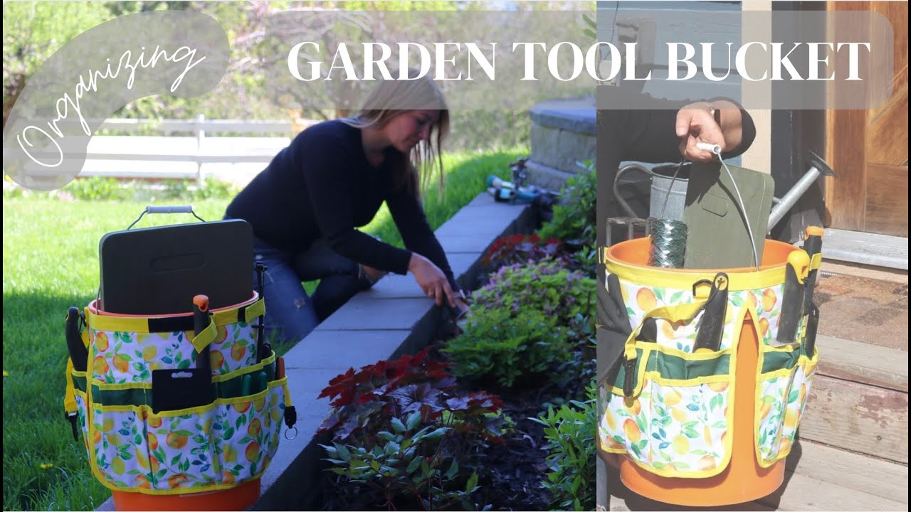 Organizing Garden Tools in 5 Gallon Bucket