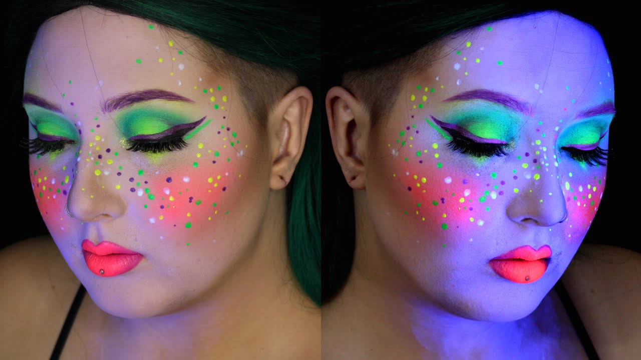 Neon Colorful EDC Makeup Tutorial | Jordan Hanz