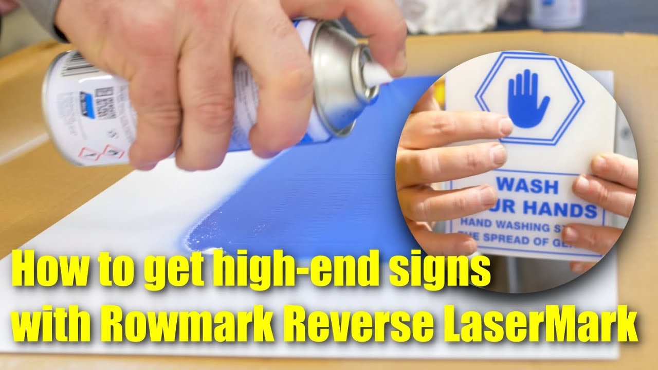 Rowmark Reverse LaserMark for Infection Control Signage