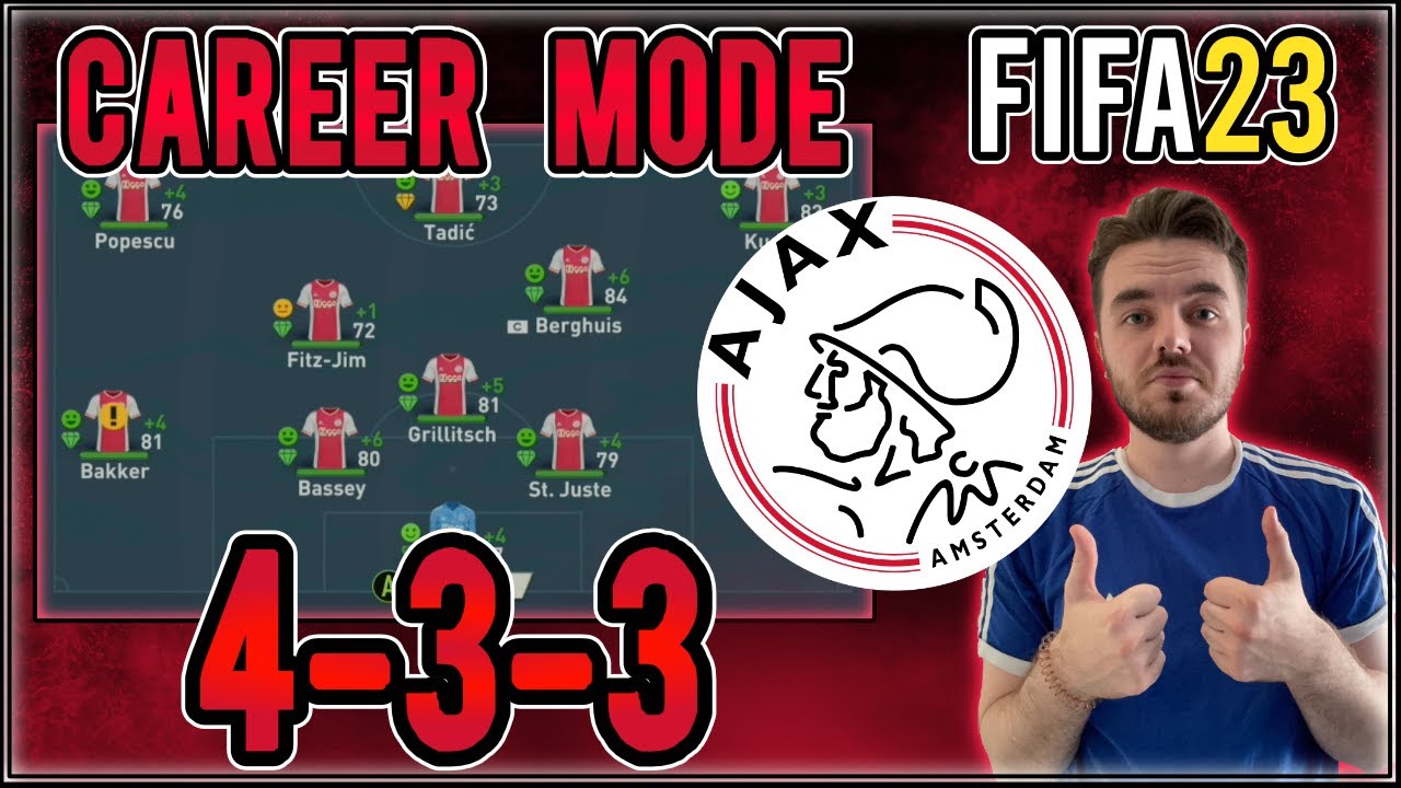 Replicate my 4-3-3 Ajax Career Mode Tactics in FIFA 23 | Custom Tactics Explained