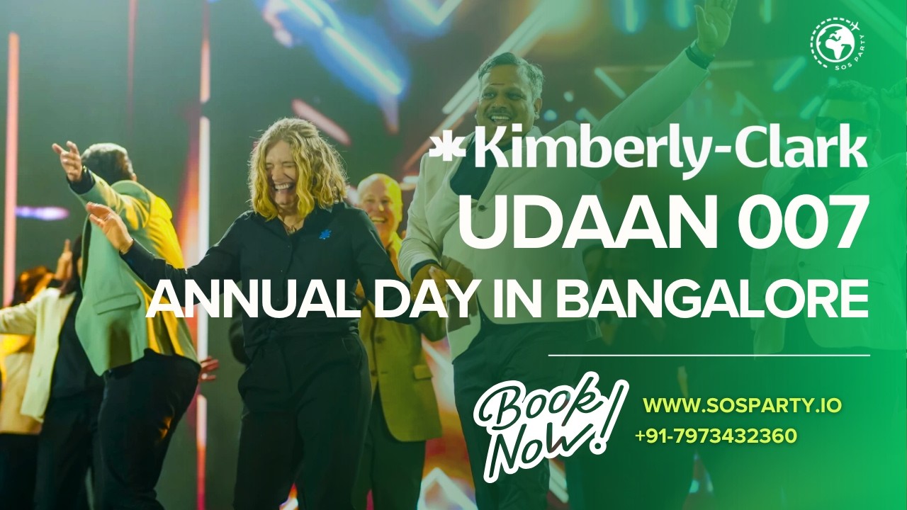 Corporate Annual Day in Bangalore | 007 Bond Theme | Kimberly-Clark Udaan | SOS Party | 7973432360