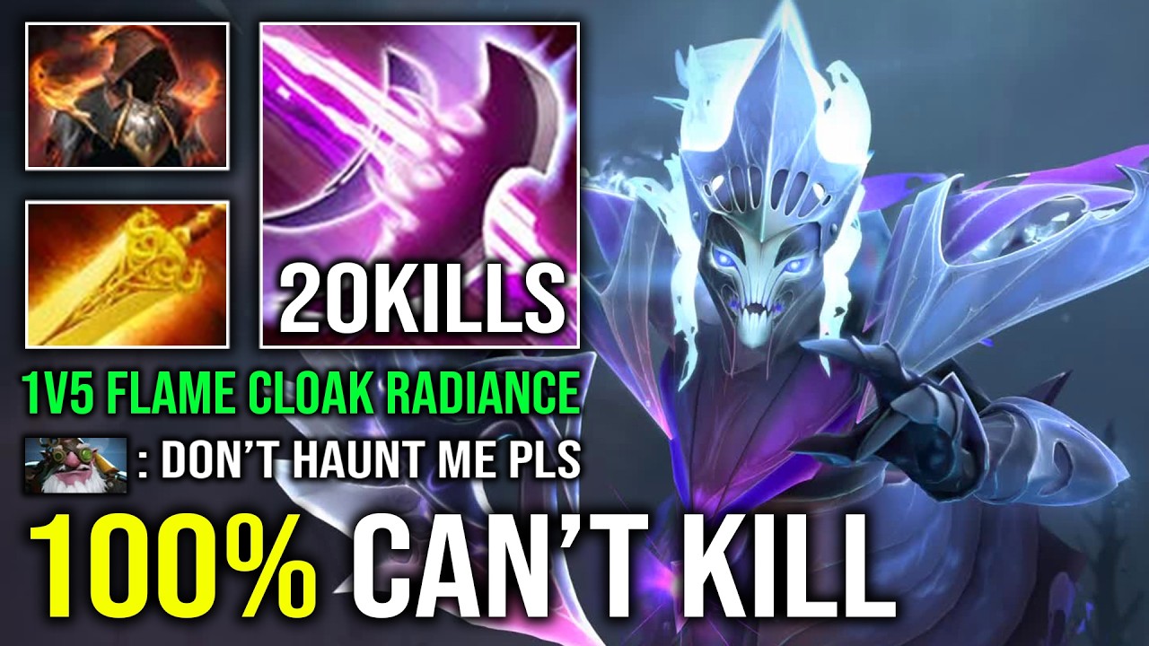 100% CAN'T KILL Cloak of Flame Radiance 1v5 Max Desolate Hit Like a Truck Butterfly Spectre Dota 2