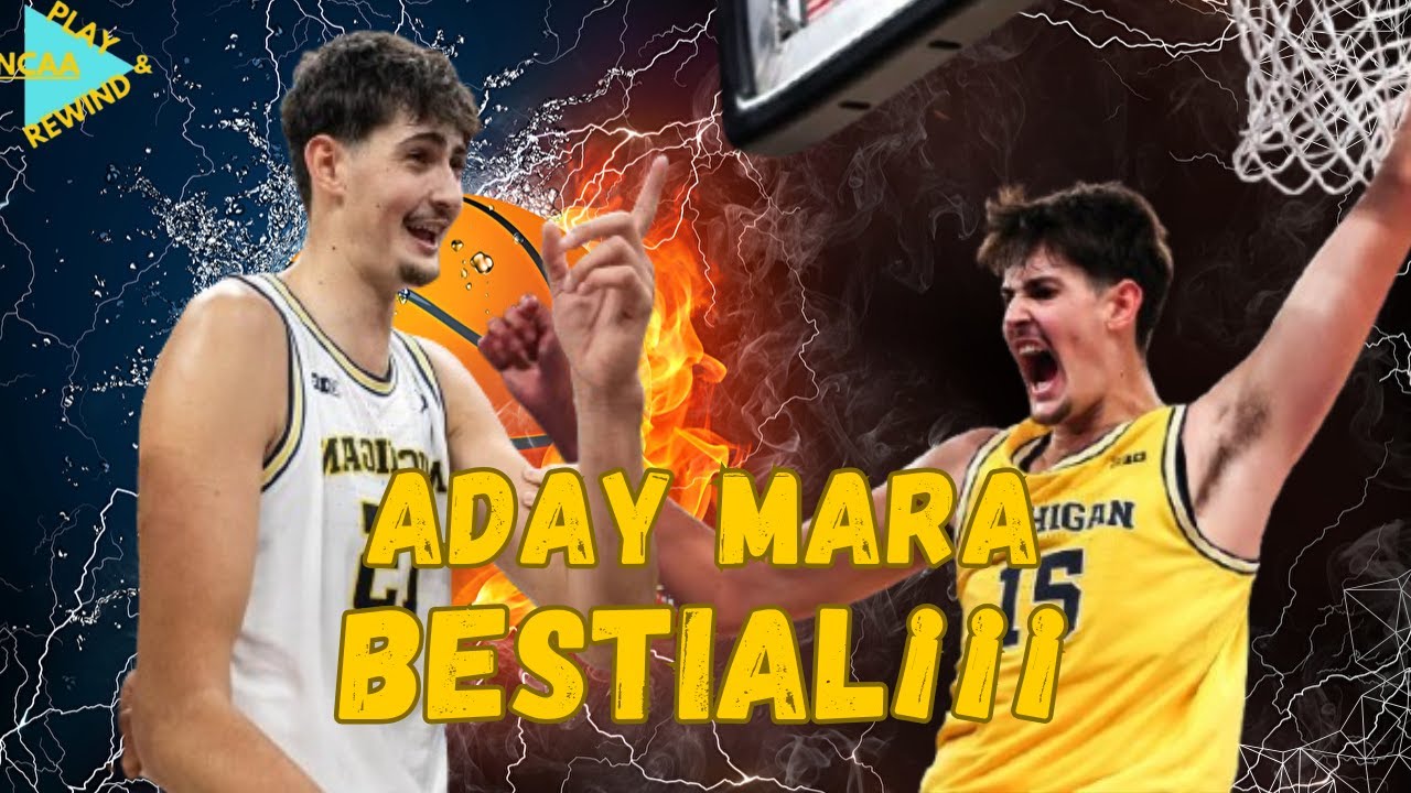 ADAY MARA BESTIAL¡¡ - Highlights 18 puntos 13 Rebotes 6 Ast, 6 tapones vs Wake forest 12/11/2025