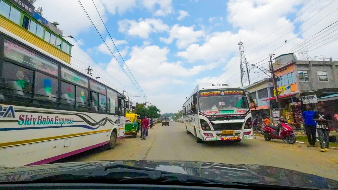 4K Indian Road Travel Trip With Car Driving