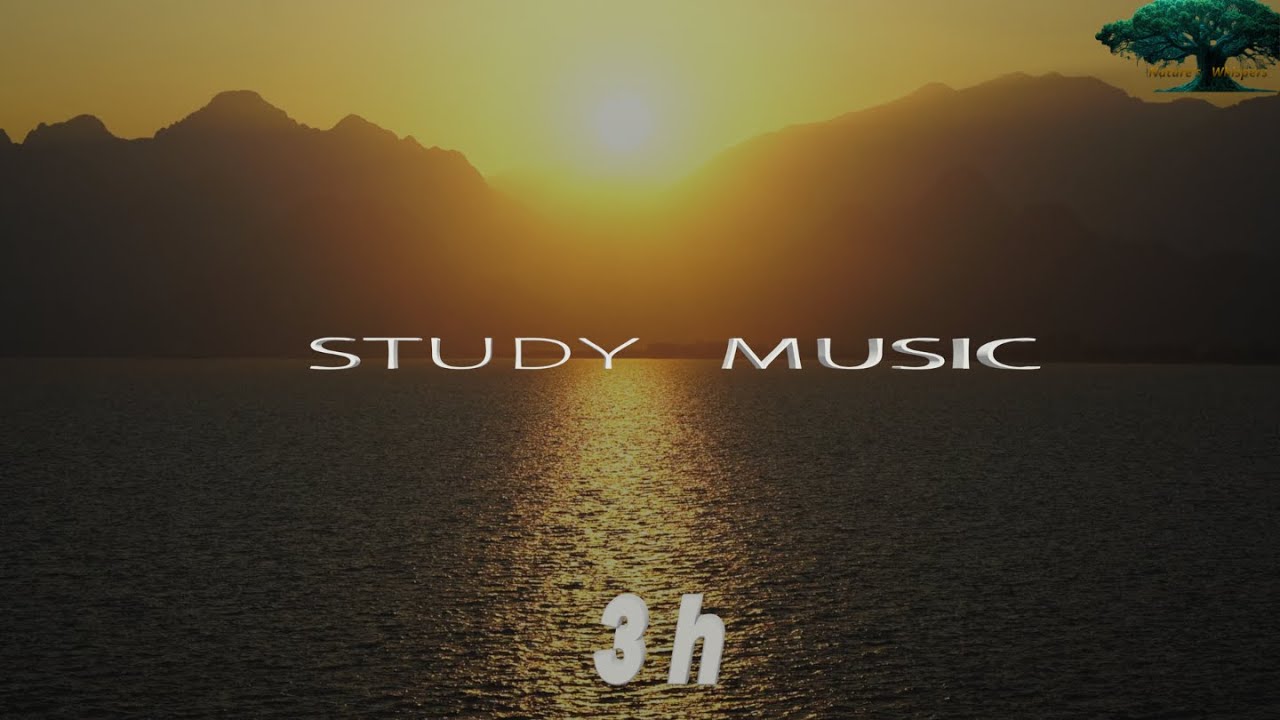 3 HOURS Sunset Lake Study Music 🌅 Calm Ambient for Deep Focus & Productivity (4K)