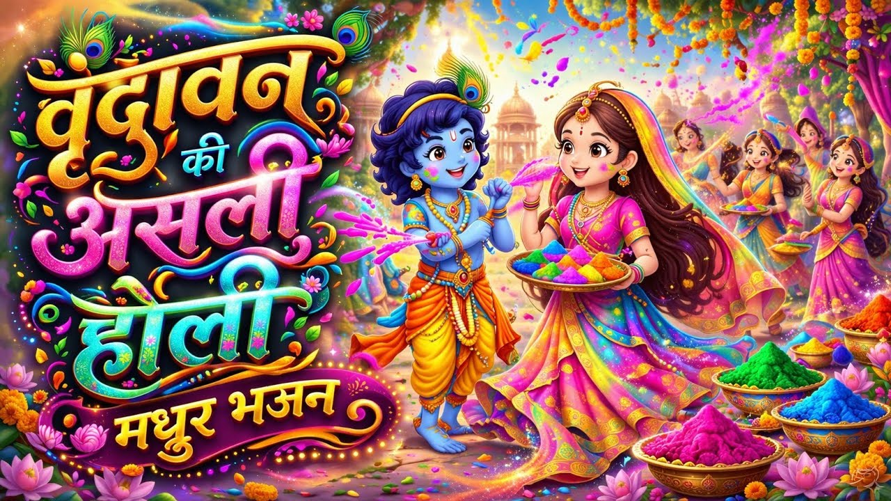 🫟 Shri Radha Krishna Ji Holi 🫟 Leela Part 21 || Bhajan Ki Shaam #krishnabhajan 
