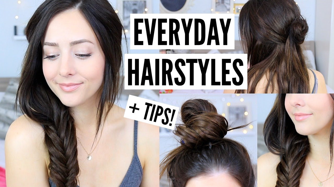 Easy Everyday Hairstyles + How To Get Rid Of Dandruff!
