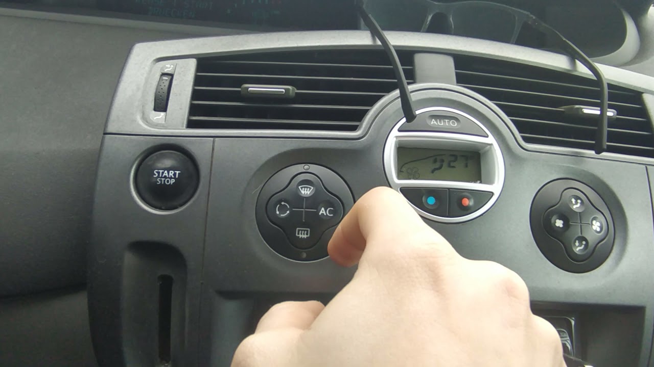 Klimatyzacja automatyczna w Renault Megane Scenic 2