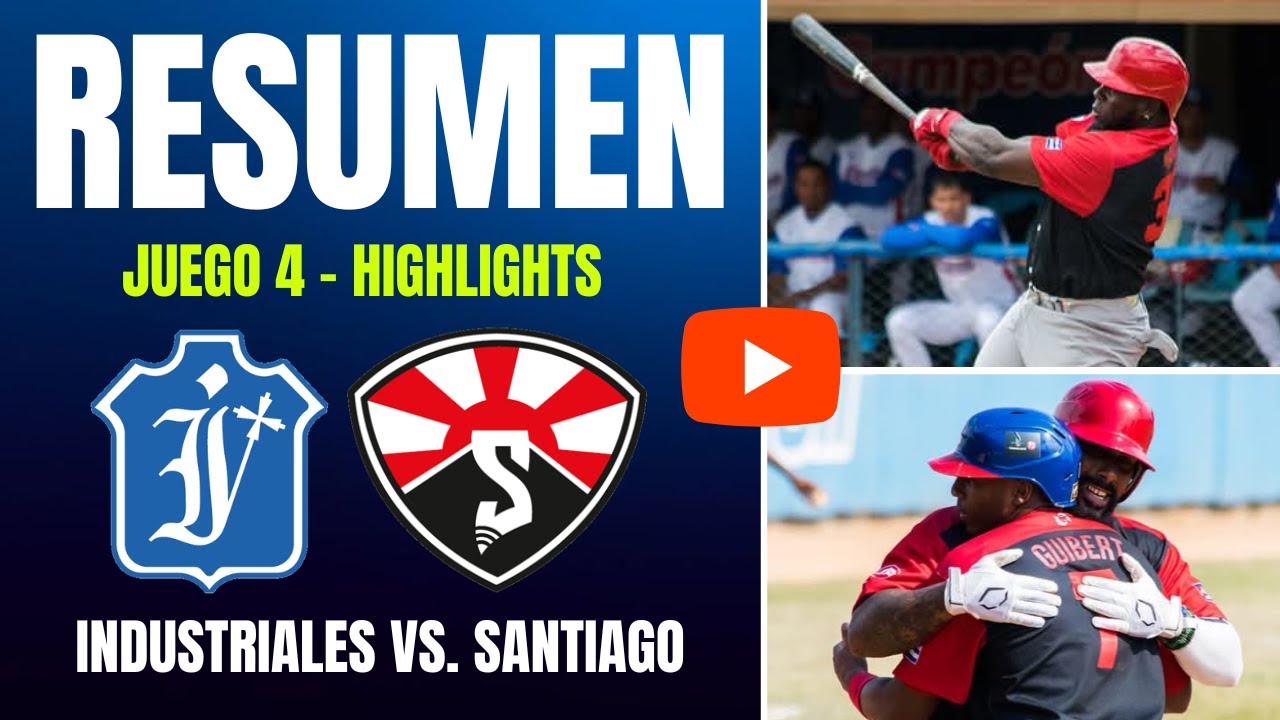 🔴 Highlights (HD): Industriales 🆚 Santiago | Liga Élite | Resumen Juego 4
