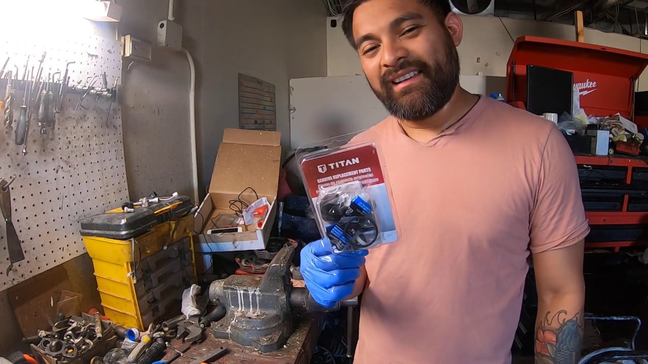 how to repack (como) cambiar  empaques Titan 440 Impact Part 1