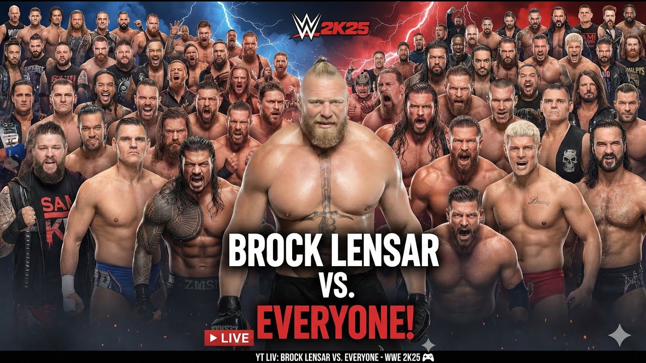 Brock Lesnar Vs Everyone | WWE 2K25 | PART 2
