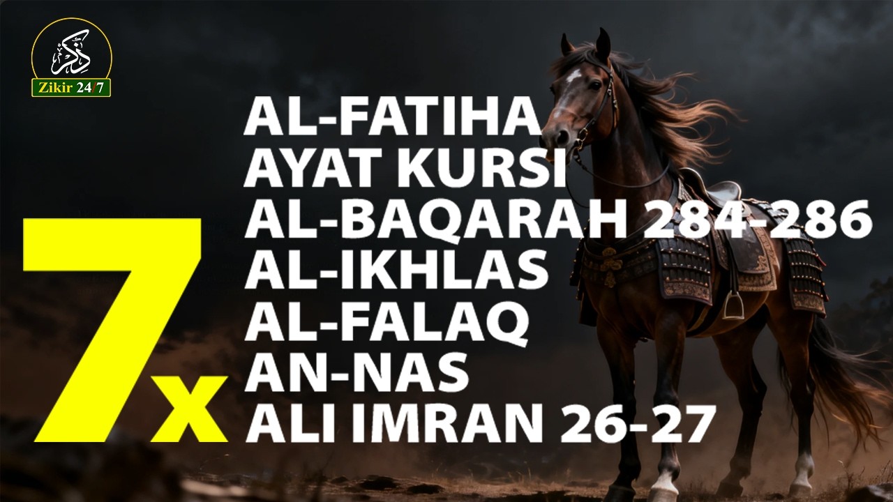 Ruqyah Mandiri | 7x Al-Fatihah, Ayat Kursi, Ikhlas, Falaq & An-Nas