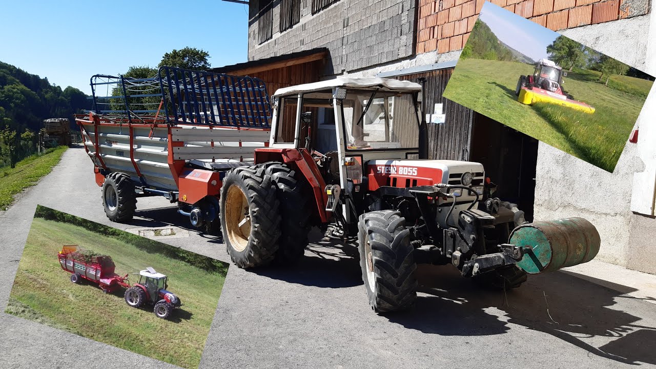 | 4K | 1.Schnitt 2020 in Österreich | zu zweit Eifian | Steyr | Pöttinger | Sound | first cut silage