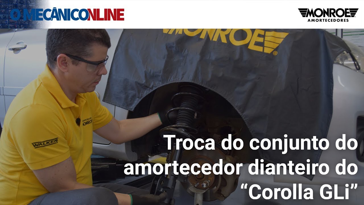 Troca do conjunto do amortecedor dianteiro do Corolla GLi