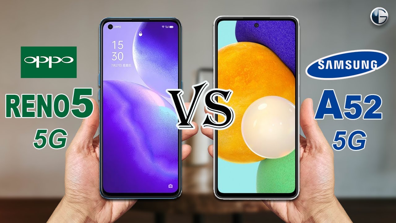 OPPO RENO5 5G vs SAMSUNG GALAXY A52 5G || Full Specs Comparison