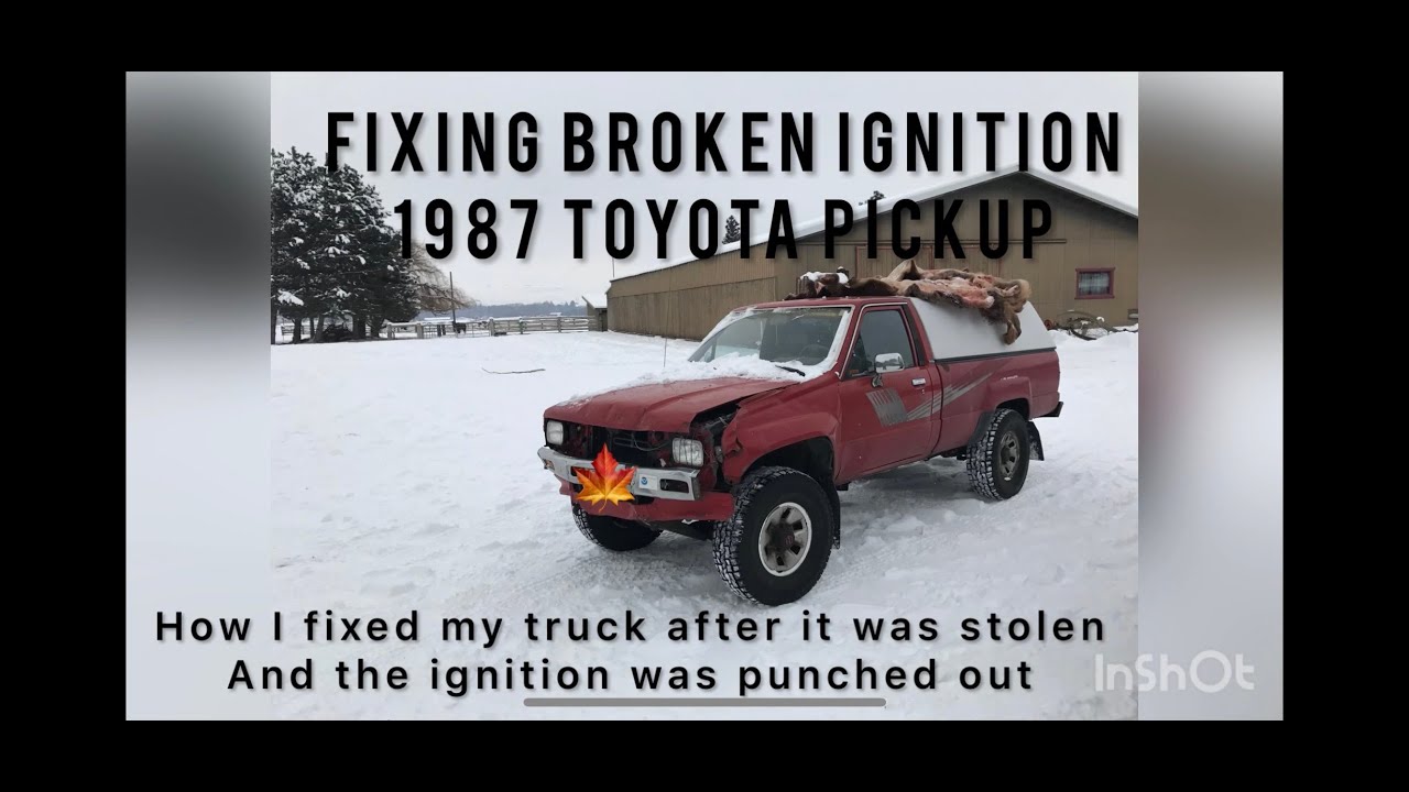 Replacing Ignition 1987 Toyota Pickup - How I fixed my ignition after it was punched out by a thief!