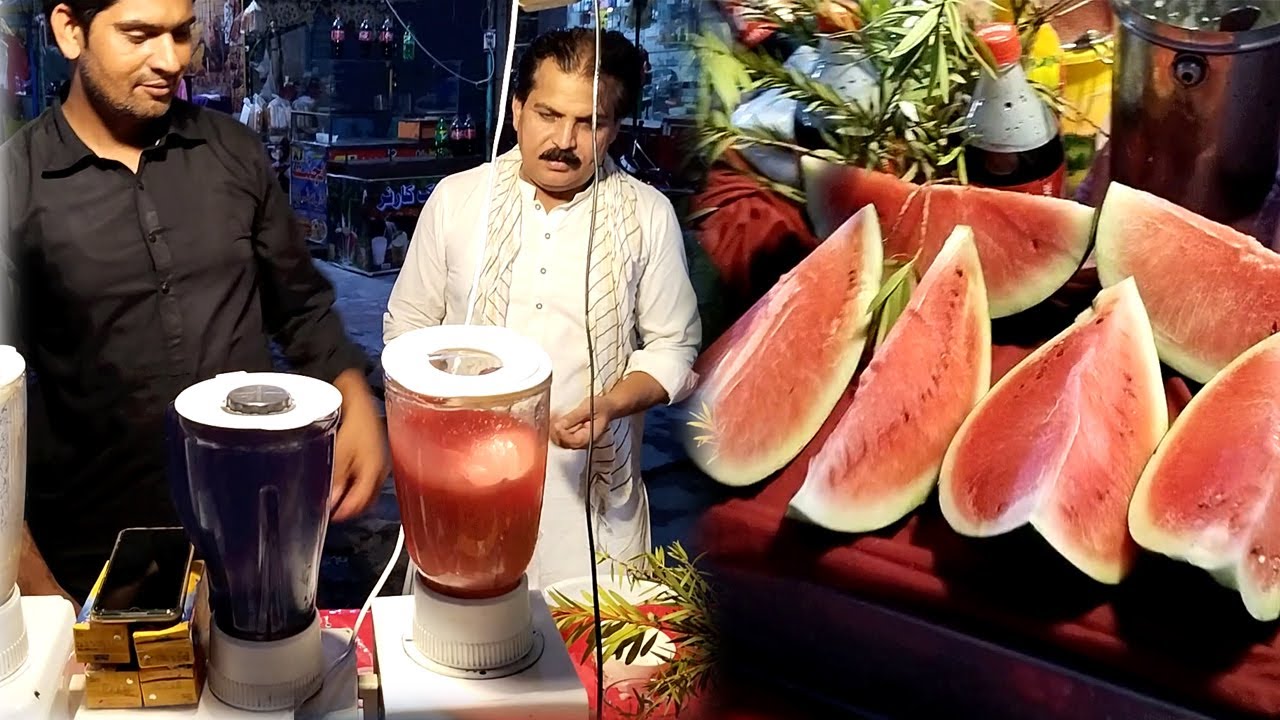 Karachi Famous Tarbooz ka Sharbat | Refreshing Watermelon Juice Recipe for Summer by village Street