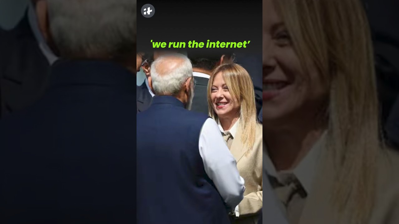 meloni & modi&rsquo;s hot mic moment at g7! 🤫#melodi #shorts