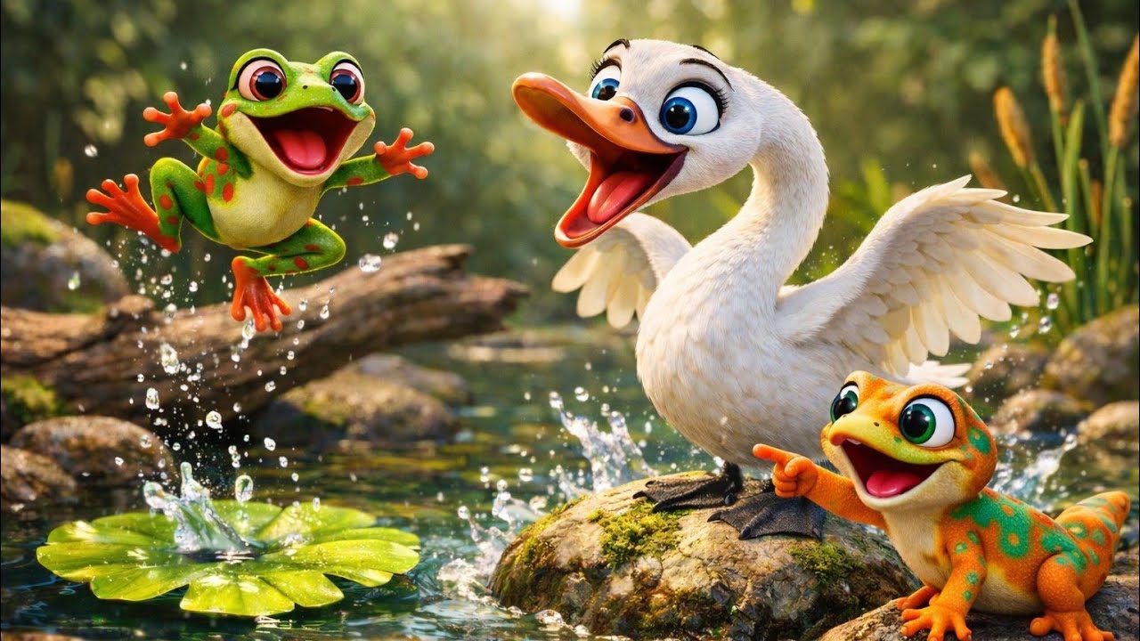 CICAK🦎- Ada Kodok Rekotok🐸 - Potong bebek Angsa🦆 | Lagu Anak Indonesia Populer