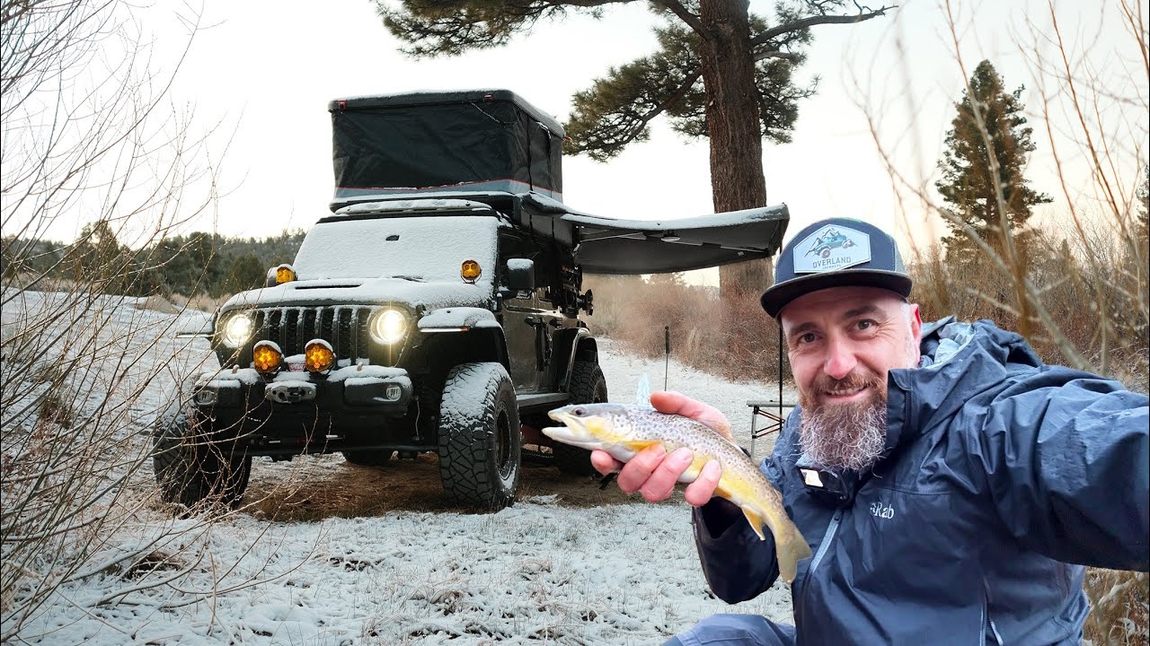 SOLO CAMPING & FISHING WITH MY JEEP WRANGLER