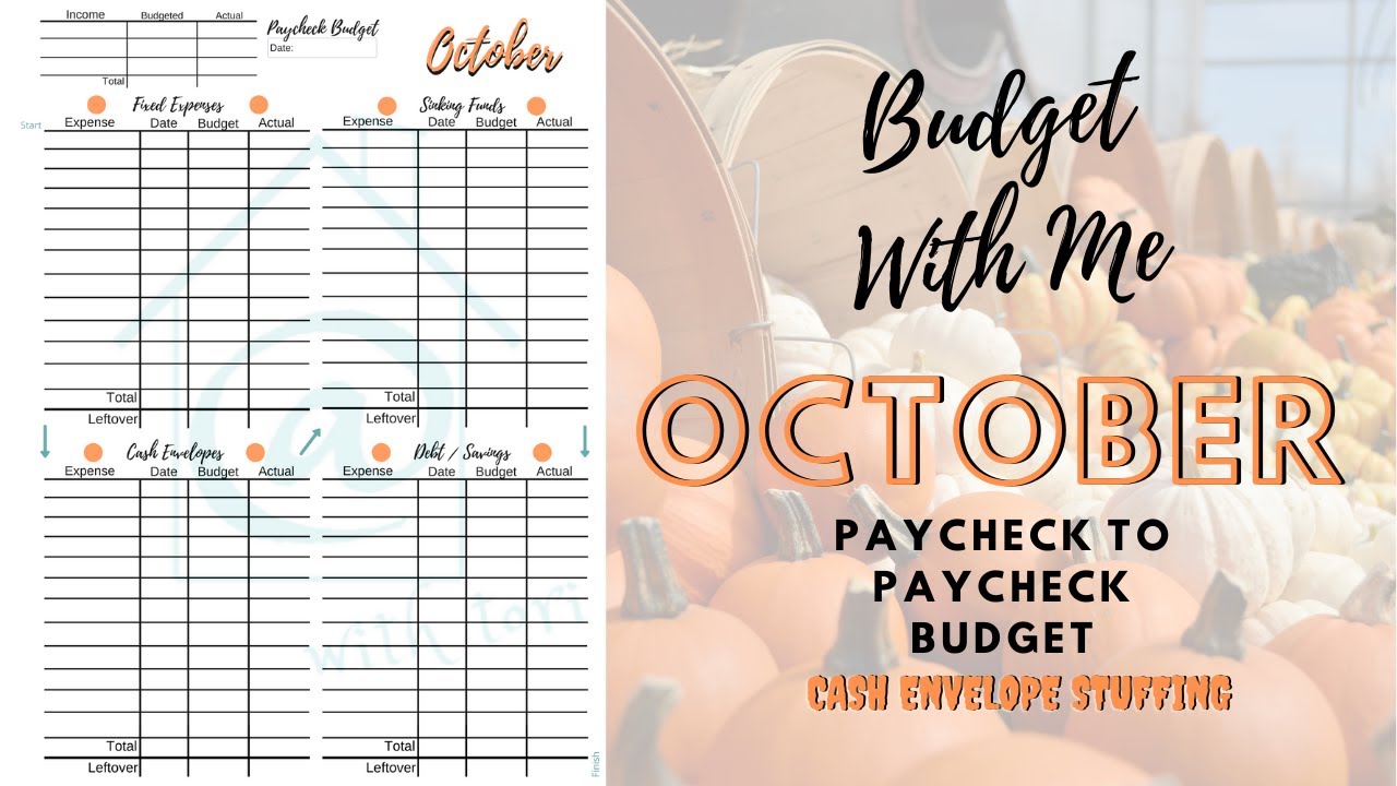 Budget With Me | Cash Envelope Stuffing | Oct 16th-29th